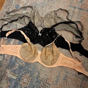 Size 40 DDD Lace Bras from Understance. 3 for $15